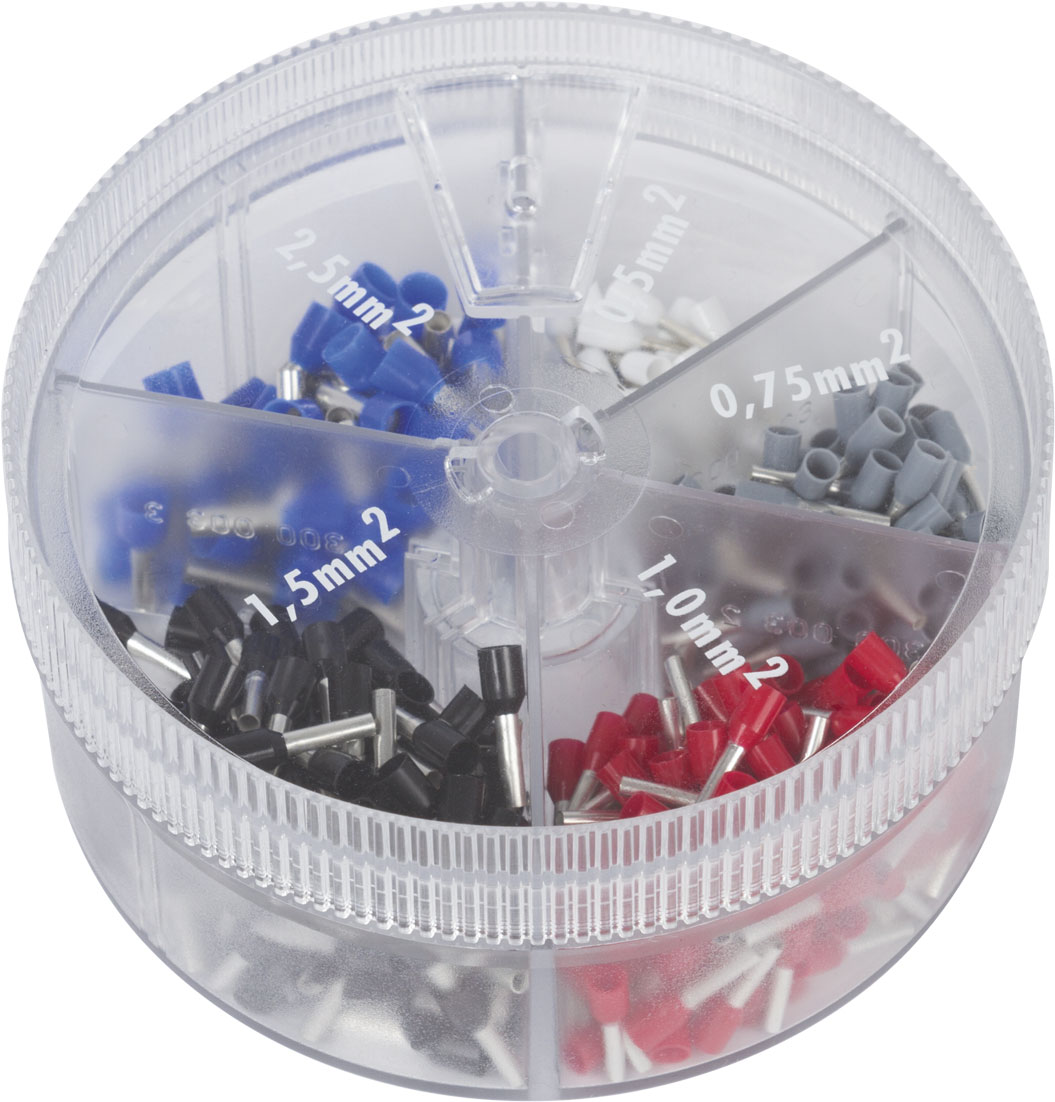 Ferrules in assortment box